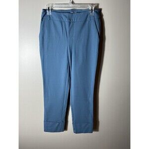 ILTM I Love Tyler Madison Mid Rise Cuffed Hem Pants Dusty Blue Size Medium